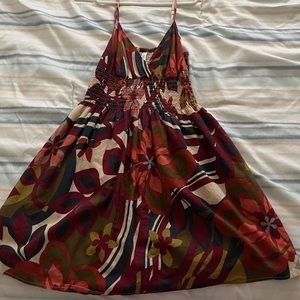 Floral fall color dress